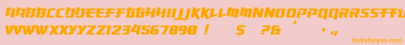 OsakaSansSerif Font – Orange Fonts on Pink Background