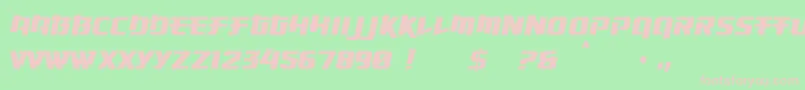 fuente OsakaSansSerif – Fuentes Rosadas Sobre Fondo Verde