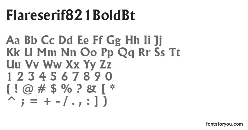 Police Flareserif821BoldBt - Alphabet, Chiffres, Caractères Spéciaux