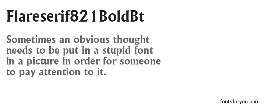 Review of the Flareserif821BoldBt Font