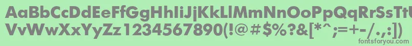 Futurisxc Font – Gray Fonts on Green Background