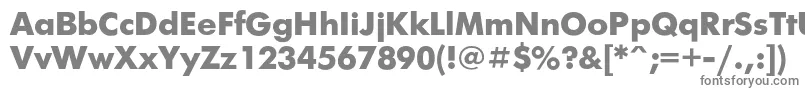 Futurisxc Font – Gray Fonts on White Background