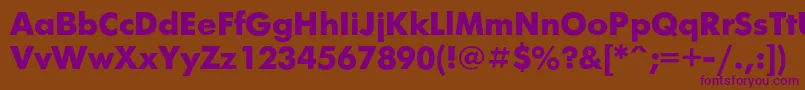 Futurisxc Font – Purple Fonts on Brown Background