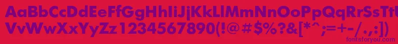 Futurisxc Font – Purple Fonts on Red Background