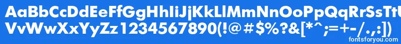 Futurisxc Font – White Fonts on Blue Background