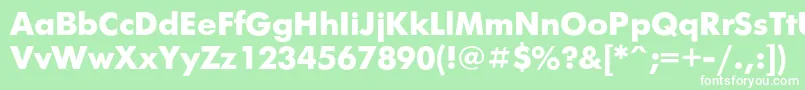 Futurisxc Font – White Fonts on Green Background