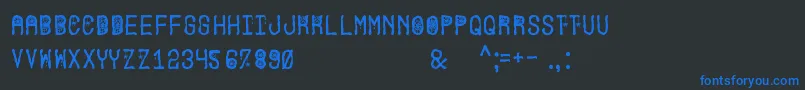 HallowenPartySt Font – Blue Fonts on Black Background