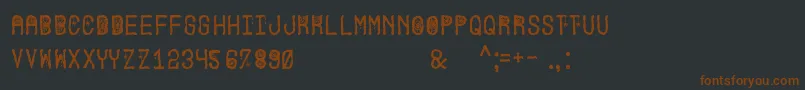 HallowenPartySt Font – Brown Fonts on Black Background