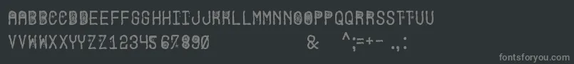 HallowenPartySt Font – Gray Fonts on Black Background