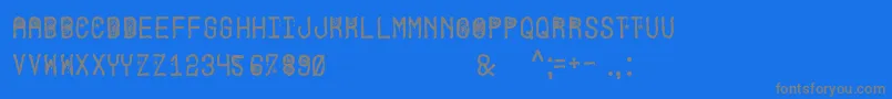 HallowenPartySt Font – Gray Fonts on Blue Background