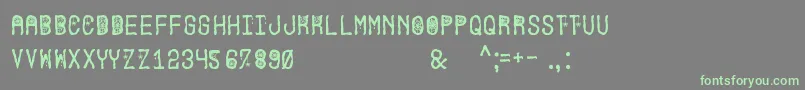 HallowenPartySt-Schriftart – Grüne Schriften auf grauem Hintergrund