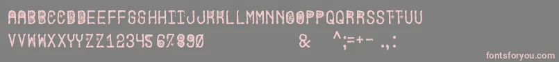 HallowenPartySt Font – Pink Fonts on Gray Background