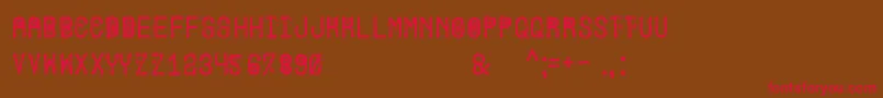 HallowenPartySt Font – Red Fonts on Brown Background