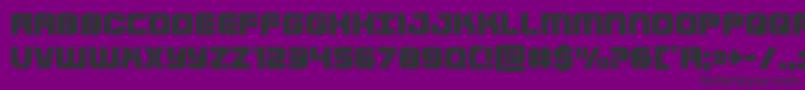 Supersubmarine Font – Black Fonts on Purple Background