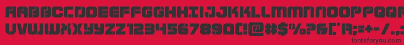 Supersubmarine Font – Black Fonts on Red Background