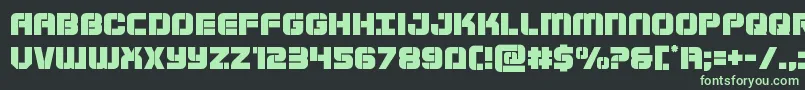 Supersubmarine Font – Green Fonts on Black Background