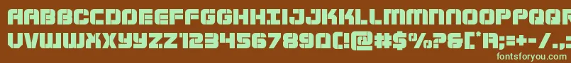 Supersubmarine Font – Green Fonts on Brown Background