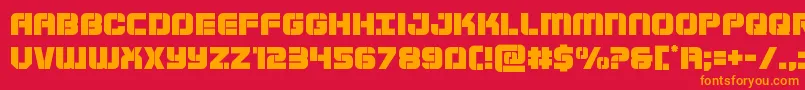 Supersubmarine Font – Orange Fonts on Red Background