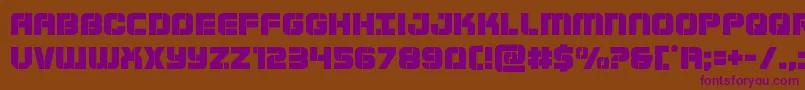 Supersubmarine Font – Purple Fonts on Brown Background