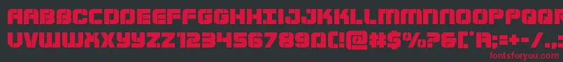 Supersubmarine Font – Red Fonts on Black Background