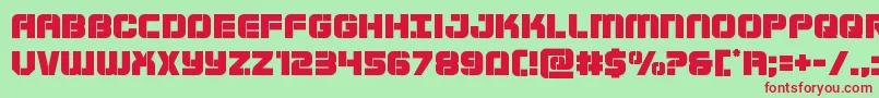 Supersubmarine Font – Red Fonts on Green Background