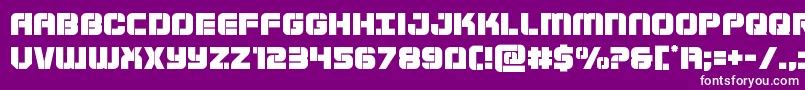 Supersubmarine Font – White Fonts on Purple Background