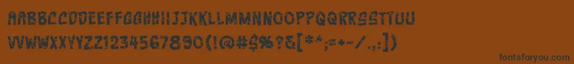 CrashcoursebbReg Font – Black Fonts on Brown Background