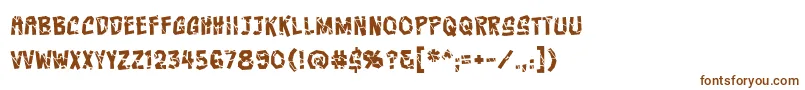 CrashcoursebbReg Font – Brown Fonts on White Background