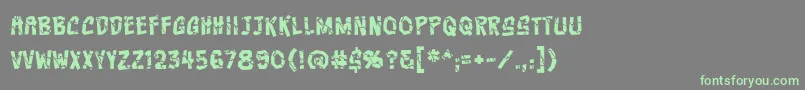 CrashcoursebbReg Font – Green Fonts on Gray Background