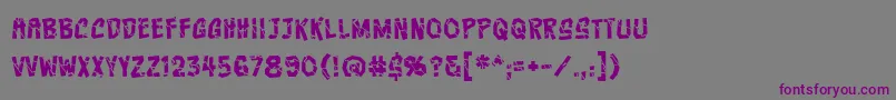 CrashcoursebbReg Font – Purple Fonts on Gray Background