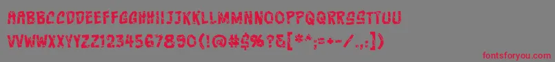 CrashcoursebbReg Font – Red Fonts on Gray Background