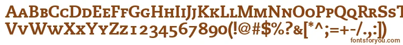 Шрифт MonologueBlackCapsSsiBlackSmallCaps – коричневые шрифты на белом фоне