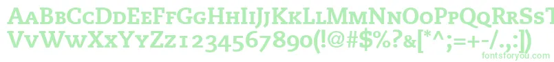 MonologueBlackCapsSsiBlackSmallCaps Font – Green Fonts on White Background