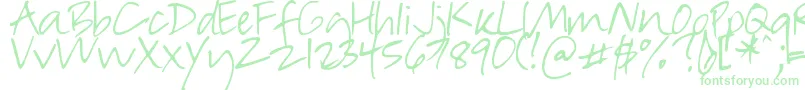 DjbInSuchARush-Schriftart – Grüne Schriften