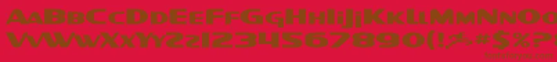 SfIntellivisedExtended Font – Brown Fonts on Red Background