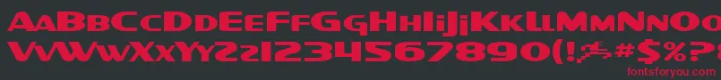 SfIntellivisedExtended Font – Red Fonts on Black Background