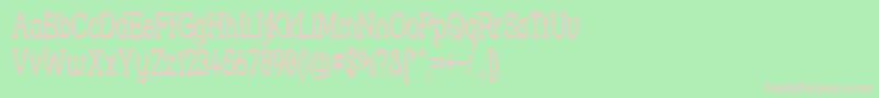 Strslsna Font – Pink Fonts on Green Background