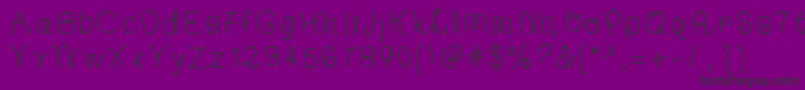 TheFrancescaFont Font – Black Fonts on Purple Background