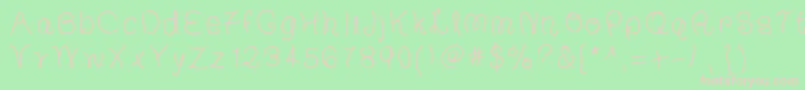 TheFrancescaFont Font – Pink Fonts on Green Background