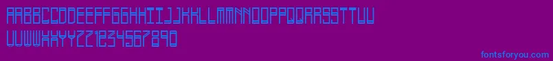 Phlekzi Font – Blue Fonts on Purple Background