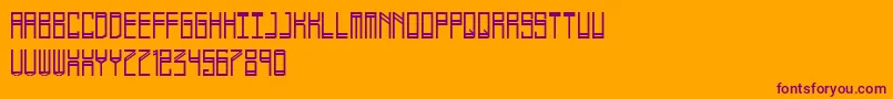 Phlekzi Font – Purple Fonts on Orange Background