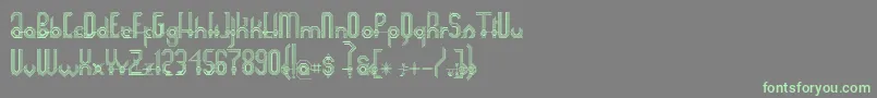 Connexion Font – Green Fonts on Gray Background