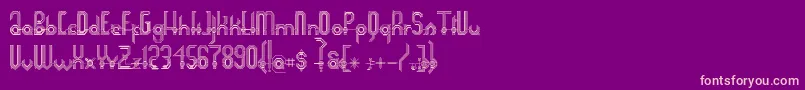 Connexion Font – Pink Fonts on Purple Background