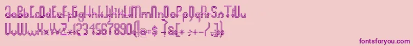 Connexion Font – Purple Fonts on Pink Background