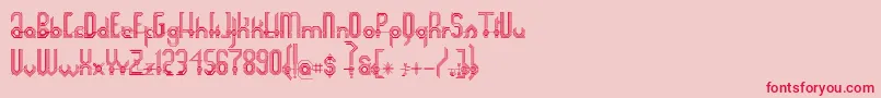 Connexion Font – Red Fonts on Pink Background