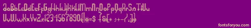 Connexion Font – Yellow Fonts on Purple Background