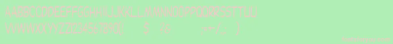 Dupuycn Font – Pink Fonts on Green Background