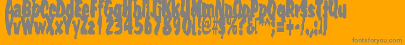 Umpyre Font – Gray Fonts on Orange Background