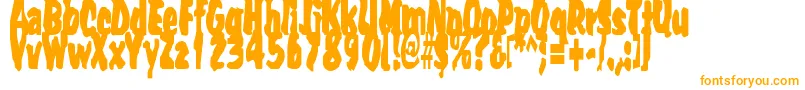 Umpyre Font – Orange Fonts on White Background