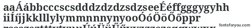 Шрифт DroidSerifBold – венгерские шрифты
